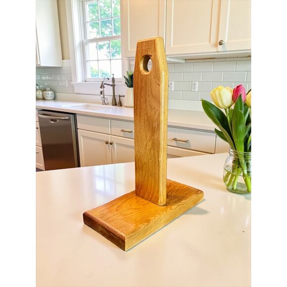 Rodolfo Padilla Drip Glaze Stoneware Mugs-Set of 4-Wood Stand-Mexico-Pottery-Red - Picture 6 of 11